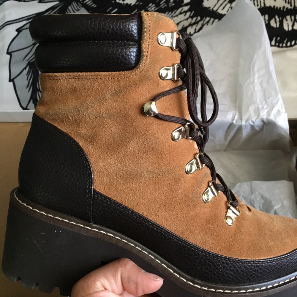 Giani Bernini Maddyson Suede Lace Lug Boot